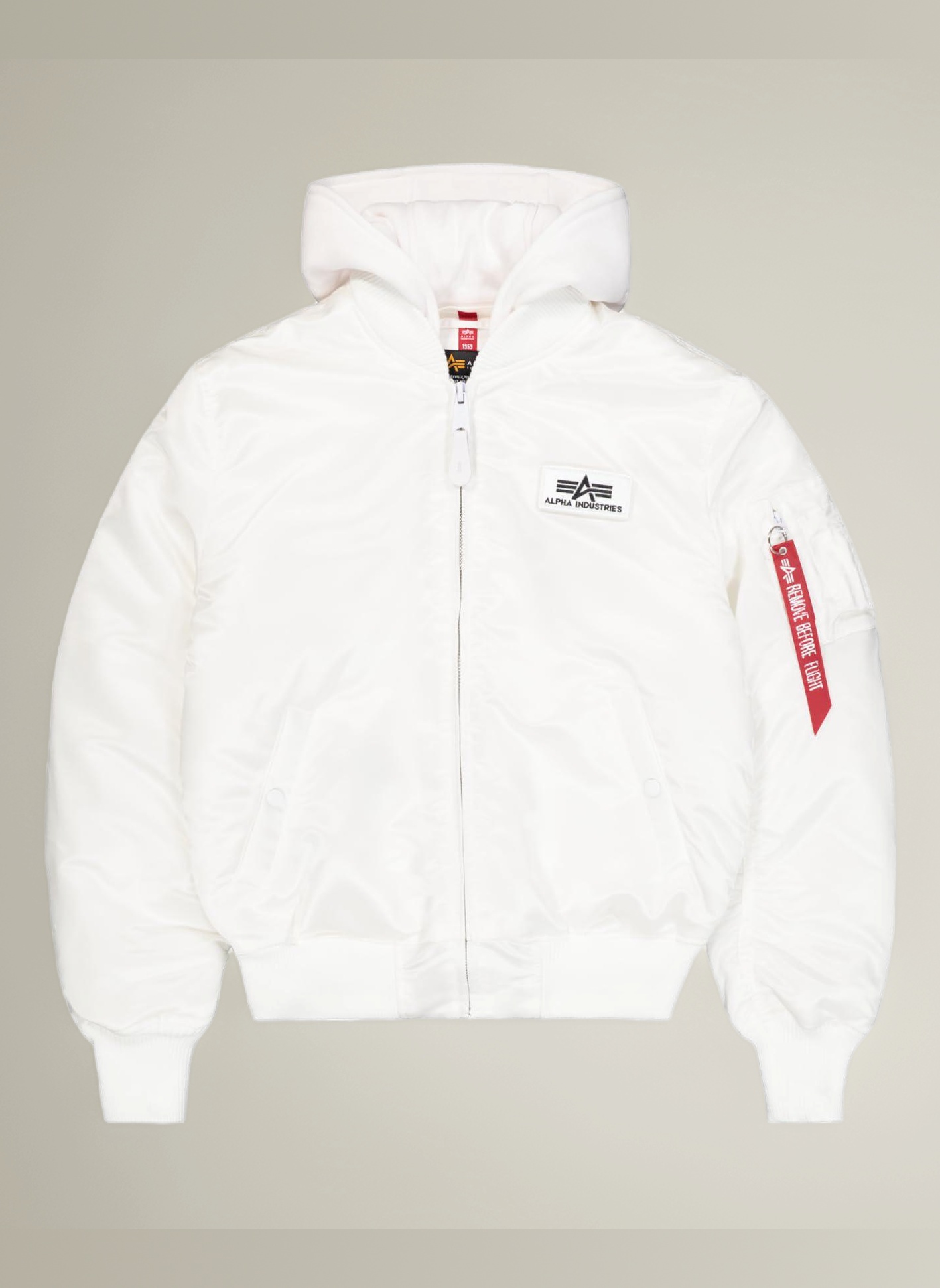 MA-1 ZH Back Print jackets 128113 92-white/black: Amazon.es: Moda